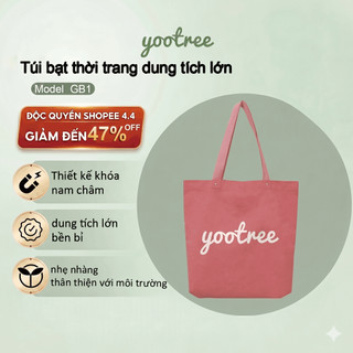 [Ngày của Mẹ] Túi vải yootree cho mẹ cao cấp, Túi bỉm sữa đa năng, Khóa nam châm