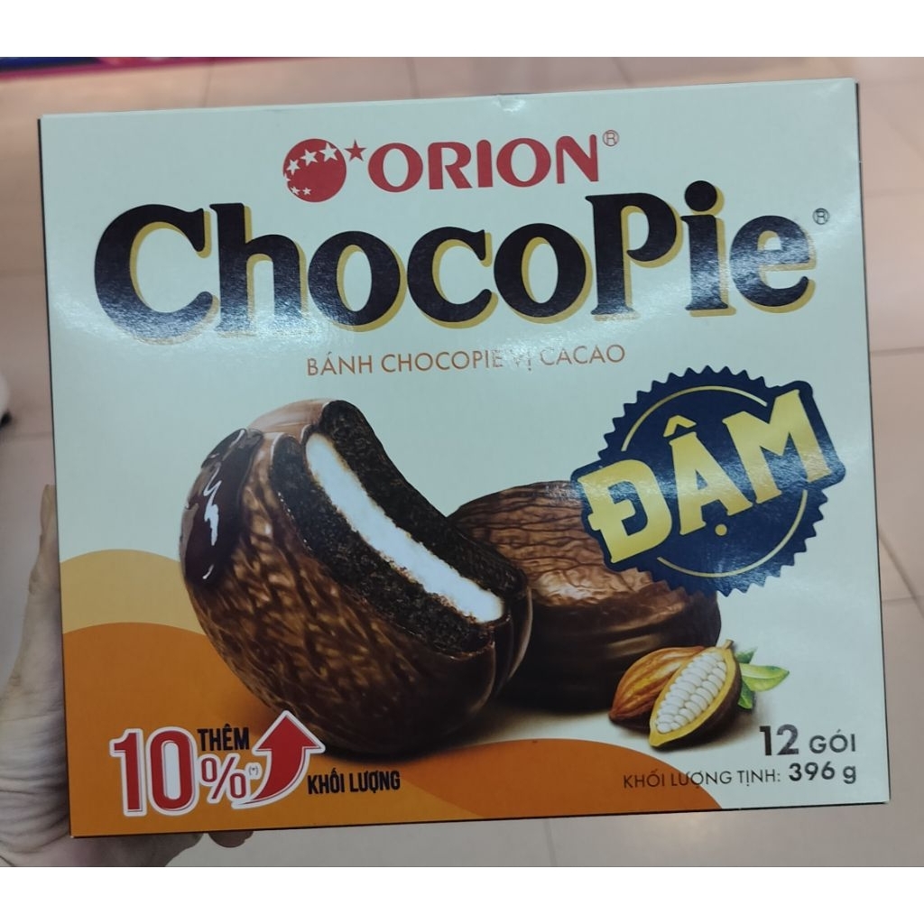 [DATE MỚI] Bánh Chocopie Orion Cacao hộp 360g (Scl/B1)