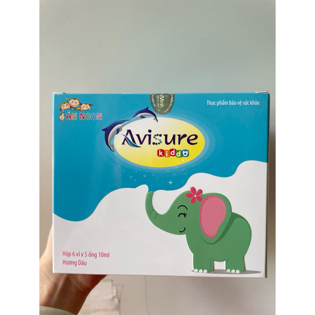 Siro Ăn Ngon Avisure Kiddo giúp bé ăn ngon, tăng cân, tăng cường sức đề kháng - hộp 30 ống