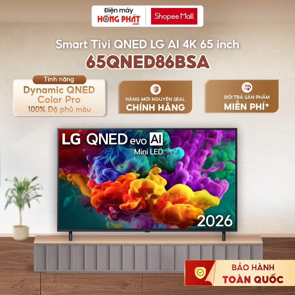 Smart Tivi LG QNED Evo AI Mini LED 4K 65 Inch 65QNED86ASA | 65QNED86BSA [FREESHIP HCM]