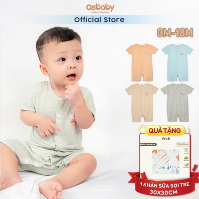 Body cộc tay vải sợi tre thông hơi Arich thoáng khí, mát, nhanh khô cho bé trai, bé gái newborn-18th