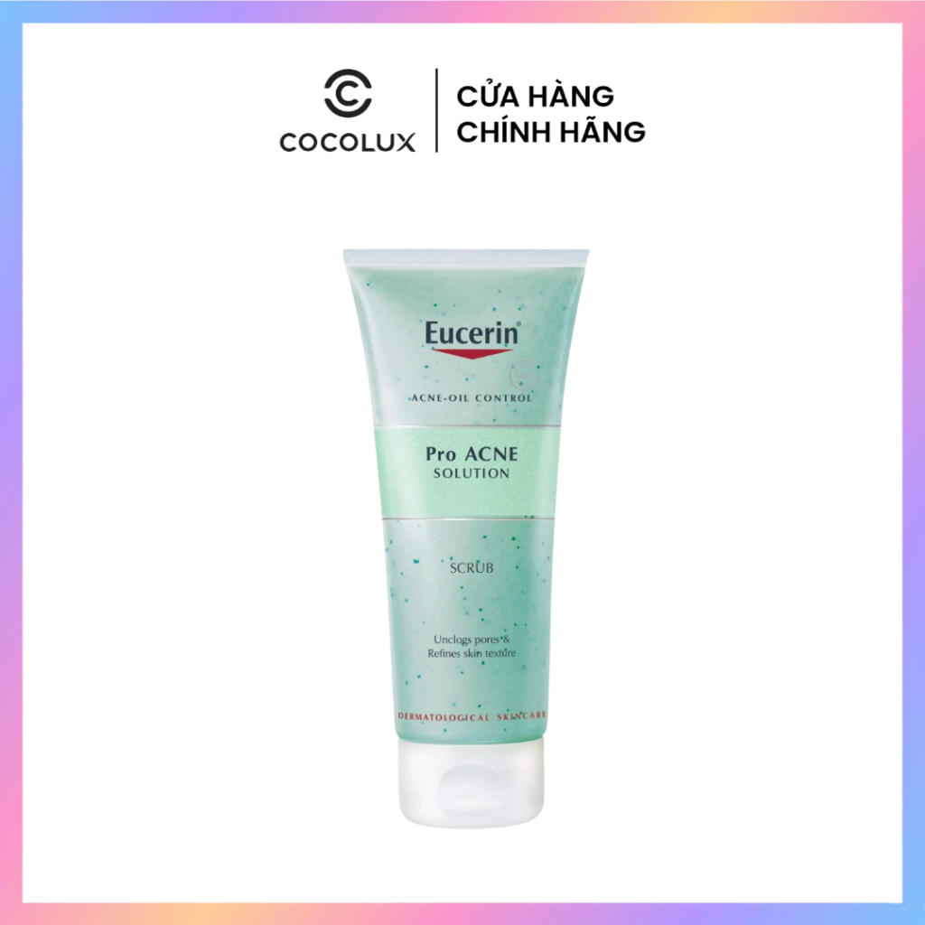 Tẩy Tế Bào Chết Da Mặt EUCERIN Pro ACNE Solution Scrub Ngăn Ngừa Mụn 100ml