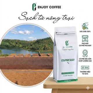 Cà phê nguyên chất rang mộc pha máy espresso Enjoy Coffee 1kg (EJ FARM)
