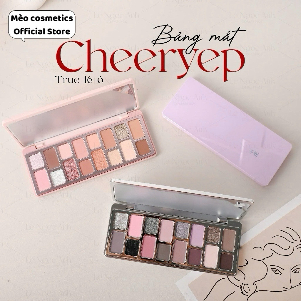 [CHÍNH HÃNG] Bảng Mắt Qianyan Cheeryep True 16 Ô