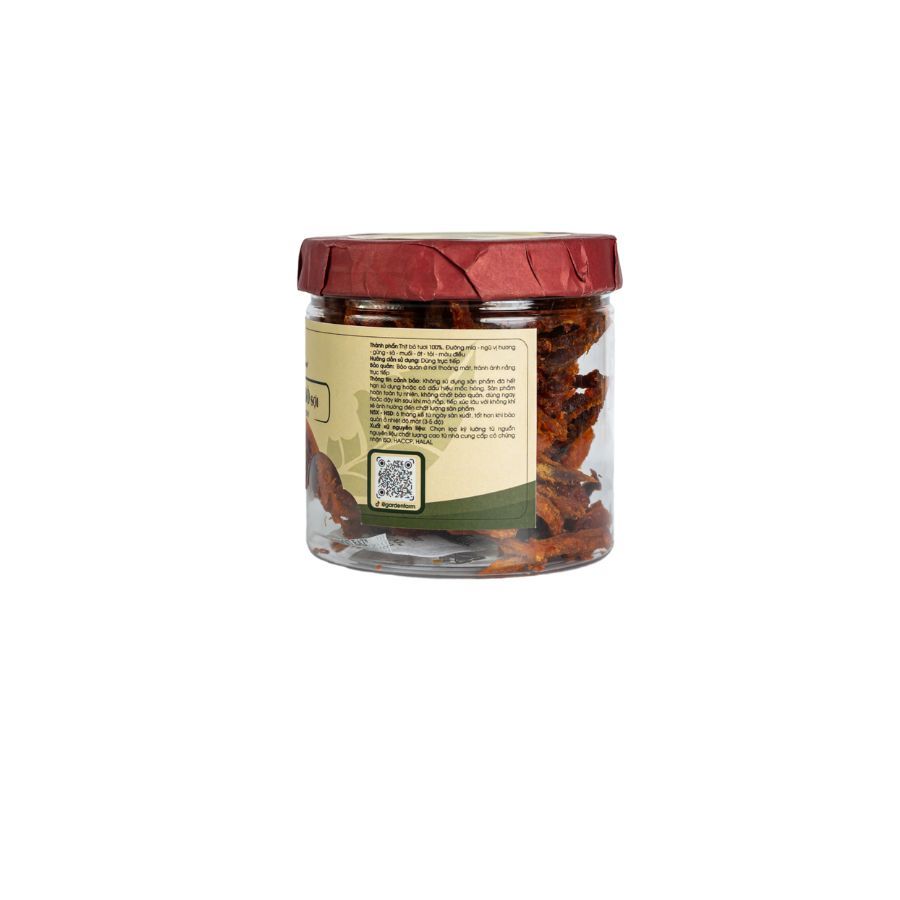 Khô Bò Sợi Garden Farm Hũ 100g