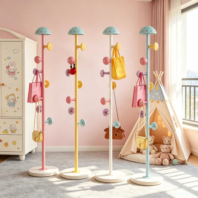 Cây Treo Quần Áo Dễ Thương Hoạt Hình Nấm Giá Treo Áo Gia Dụng Hiện Đại Đơn Giản Cây Treo Mũ