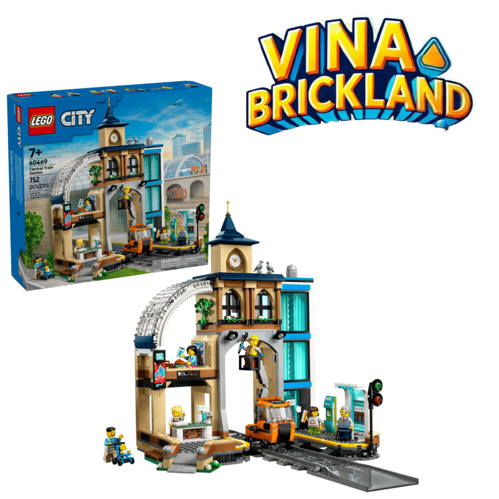 LEGO City 60469 Central Train Station - Ga Tàu Trung Tâm