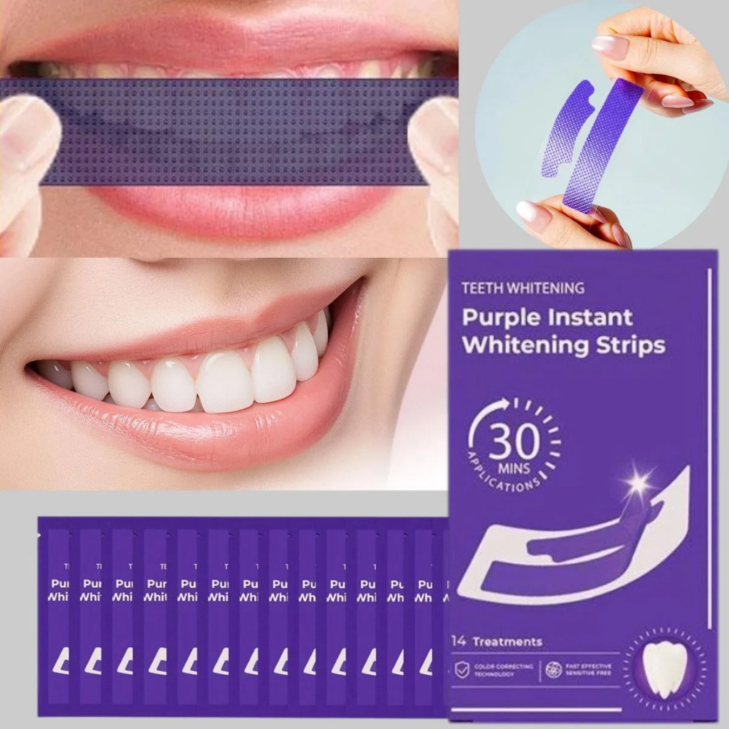 Miếng dán răng  làm trắng răng Glycerin dành cho men nhạy cảm và chăm sóc nướu nhẹ nhàng 7Patch