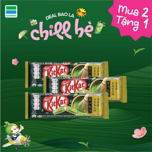 Mua 2 Tặng 1 KitKat Trà Xanh 2F