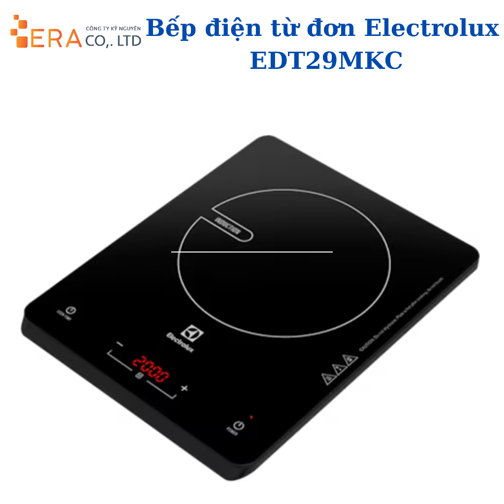 Bếp Từ Đơn Electrolux ETD29MKC 2000W - Bảo Hành Chính Hãng 24 Tháng (Tặng Kèm Nồi Lẩu)