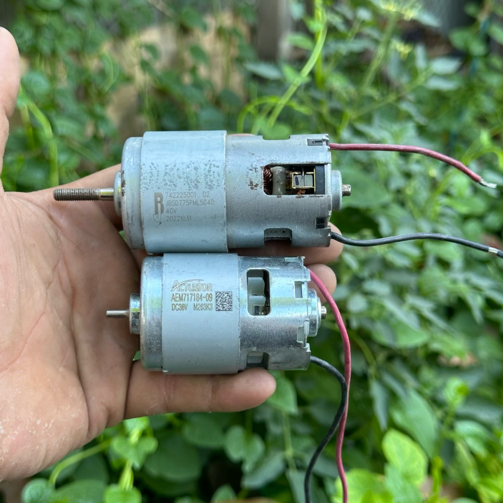 [Hàng Bãi] Cặp Mô Tơ RS775 40V và RS717 36V - Động Cơ DC Siêu Khỏe Cho Máy Khoan, Máy Cưa, Đồ Chế DI
