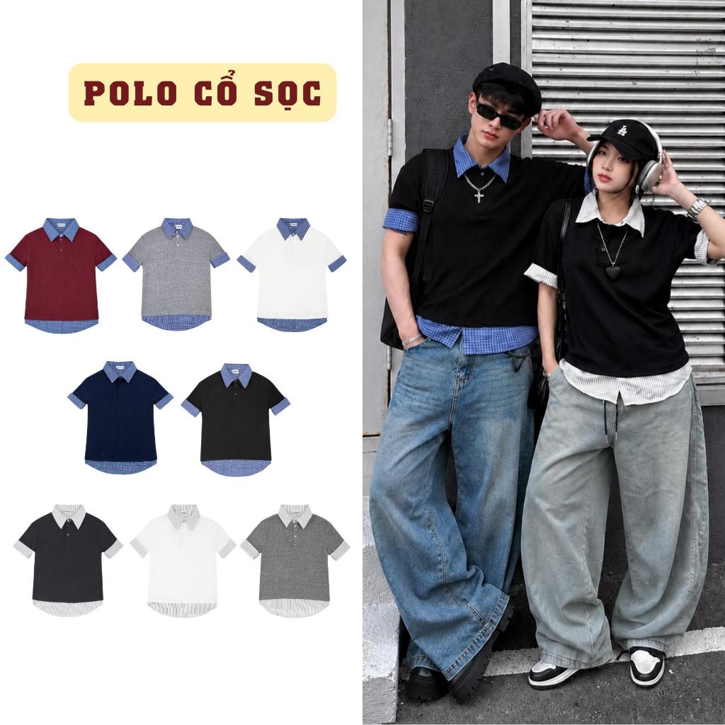 Áo Polo Phối Sơ Mi SAIGONESE Áo Tay Ngắn Form Boxy Unisex Nam Nữ - SM02SG | BigBuy360 - bigbuy360.vn