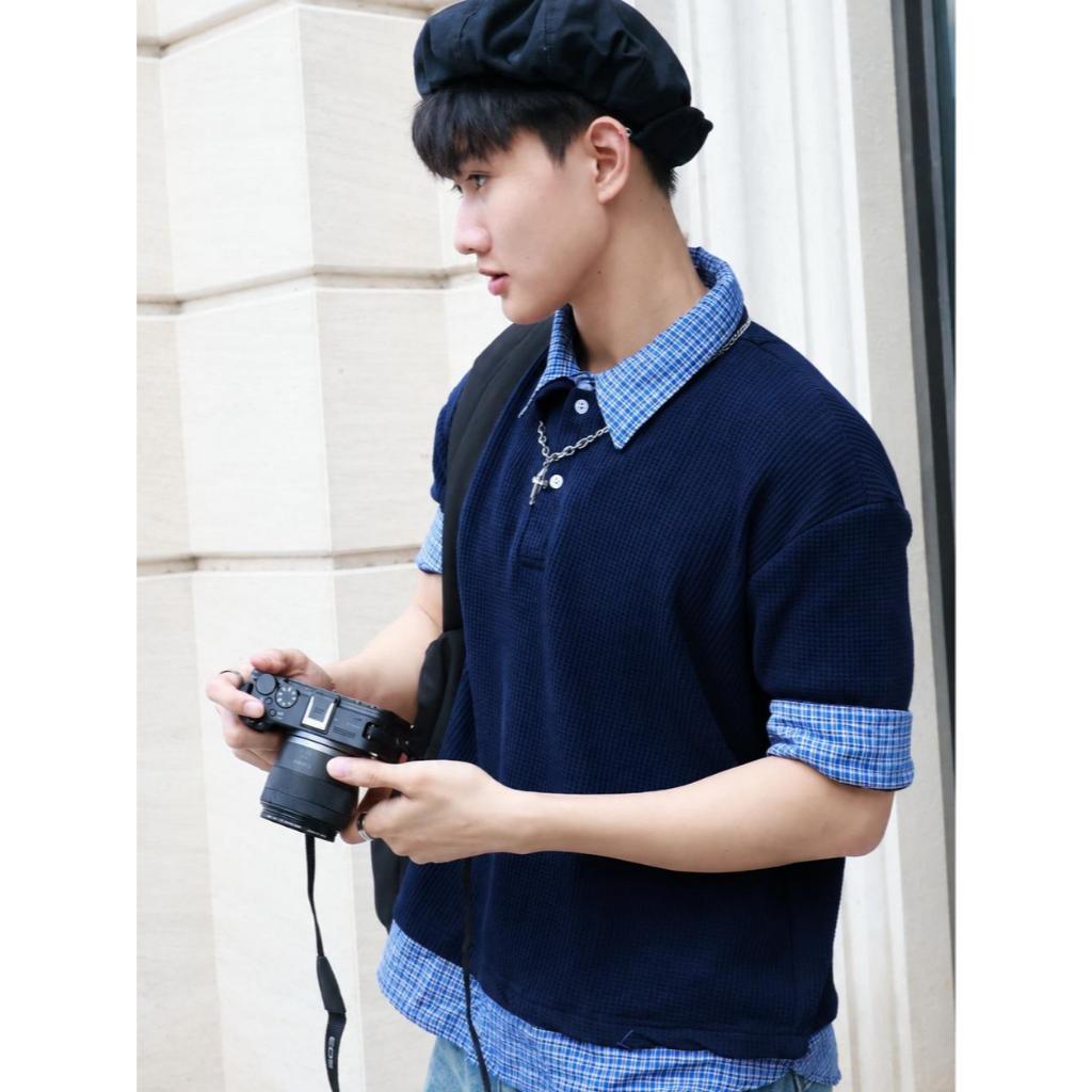 Áo Polo Phối Sơ Mi SAIGONESE Áo Tay Ngắn Form Boxy Unisex Nam Nữ - SM02SG | BigBuy360 - bigbuy360.vn