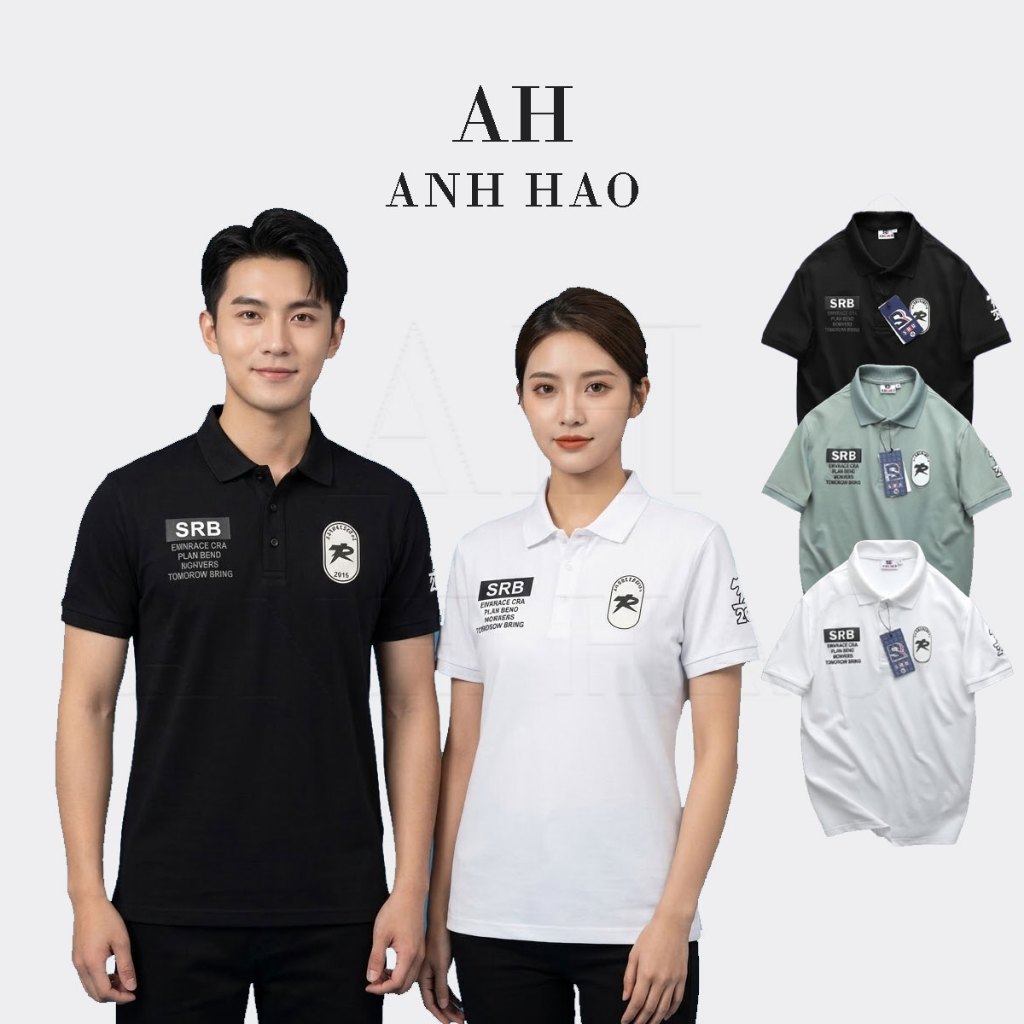 Áo thun polo nam R2025 body thun cá sấu lạnh co giãn form chuẩn SRB - Áo polo nam cao cấp | AH STUDI