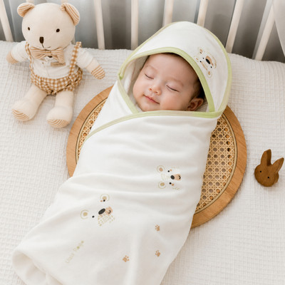 Khăn quấn ủ bé sơ sinh Ualarogo 80x80cm vải Cotton Organic mềm mịn co giãn 3902