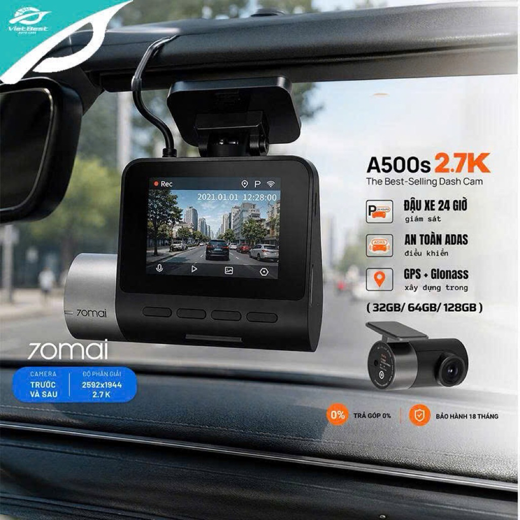 [XUẤT VAT - PHÂN PHỐI CHÍNH HÃNG] Camera hành trình 70mai A500S-1