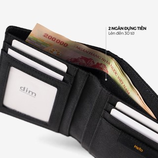 Ví vải DIM Basic Wallet 2 Form Đứng
