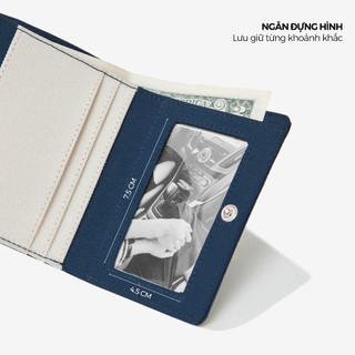 Ví vải DIM Compact Wallet - Có ngăn hộp
