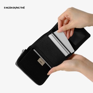 Ví vải DIM Compact Wallet - Có ngăn hộp