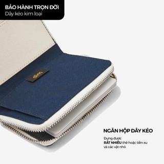 Ví vải DIM Compact Wallet - Có ngăn hộp