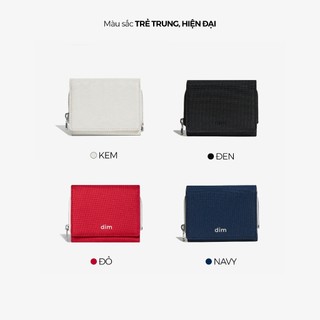 Ví vải DIM Compact Wallet - Có ngăn hộp
