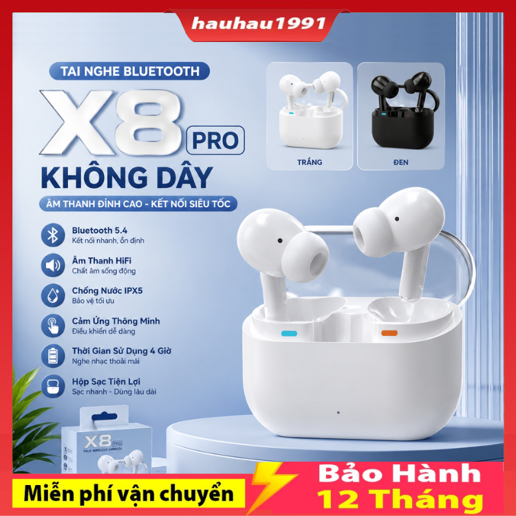 Tai Nghe Bluetooth X8 / X6 / X55 / X16 Âm Thanh Lớn Bass Mạnh Pin Khỏe , Âm Thanh HiFi Siêu Hay , Ch