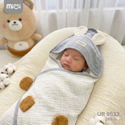 khăn tắm bé sơ sinh Ualarogo vải sợi tre Bamboo mềm mát mịn khử khuẩn 9983