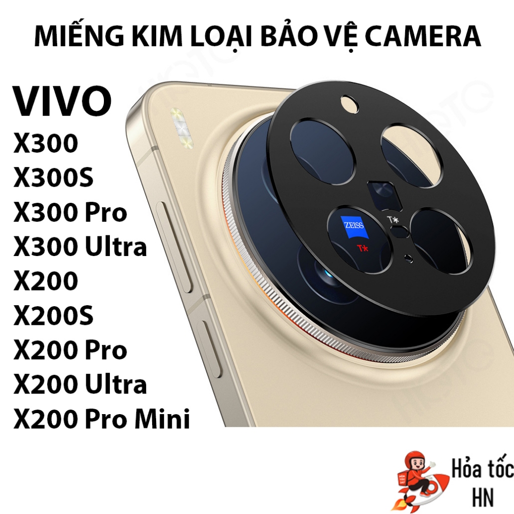Miếng Kim Loại Bảo Vệ Camera Vivo X300 ULTRA/ X300S/ X300/ X300 PRO/ X200 Pro Mini/ X200 ULTRA/ X200