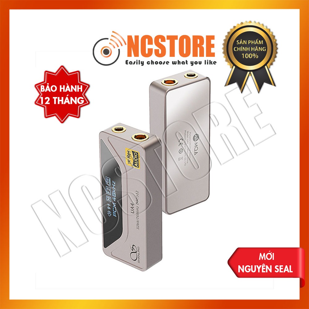 [NC] Portable DAC/AMP SHANLING UA4 | Chip DAC ESS ES9069Q | Type C | Cáp chuyển đổi âm thanh | Dongl