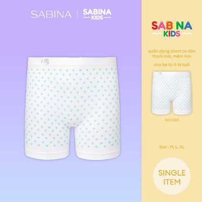 Quần Lót Đùi Bé Gái Màu Trắng Có Họa Tiết Cool Teen By Sabina SXC1003