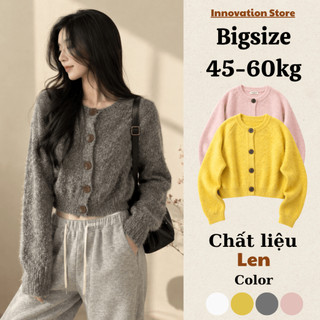 Áo Len Cadigan Cúc Gỗ Màu Vàng, Xám, Trắng Kem Hàng QCCC TA-120