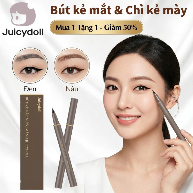 Bút kẻ mắt Mua 1 tặng 1 siêu mảnh 0.01mm kẻ eyeliner chống nước bút kẻ eyeliner kẻ mắt nước