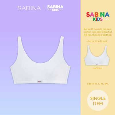 Áo Lót Có Móc Cài Màu Trắng Cho Trẻ SABINA KIDS Cool Teen By Sabina SBC23031