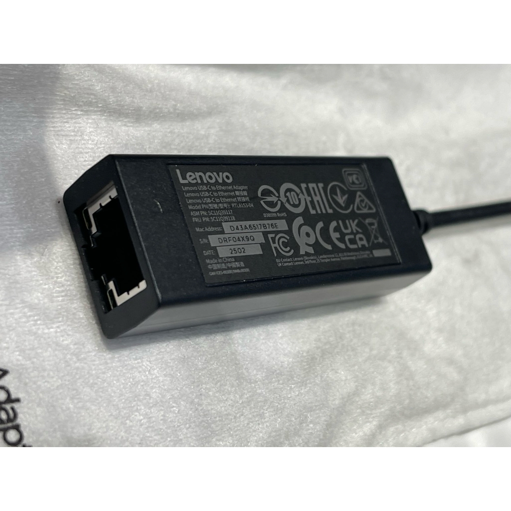 USB C to Ethernet Adapter (RJ45), Lenovo usb C to HDMI, Lenovo HDMI to VGA Monitor Adapter, chính hã