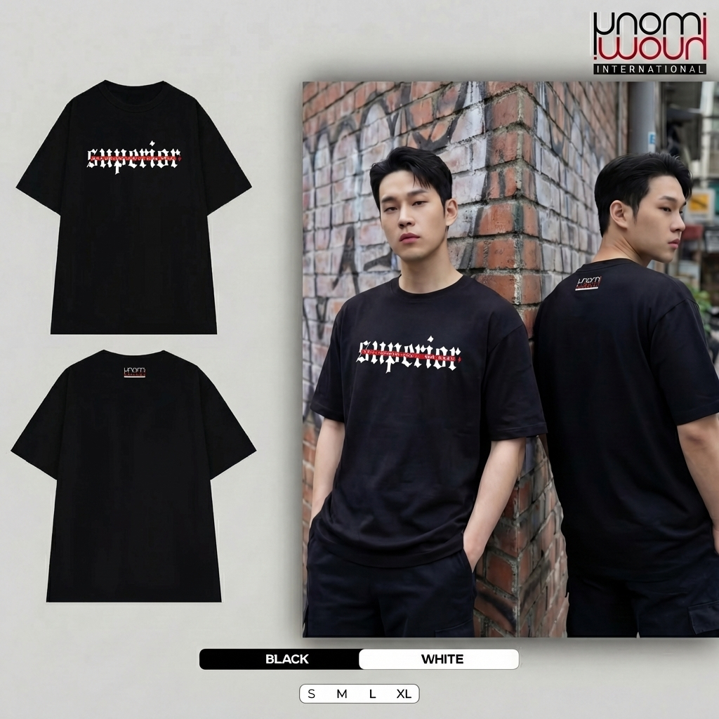 Áo Phông Nam Nữ UNOMI 260GSM Unisex Oversize Tay Lỡ Cotton 100% Local Brand UNOMI-A2655