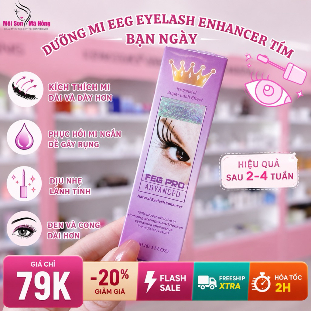 ✨ DƯỠNG MI FEG PRO ADVANCED – CHO HÀNG MI TRÔNG DÀI VÀ ĐẬM HƠN ✨