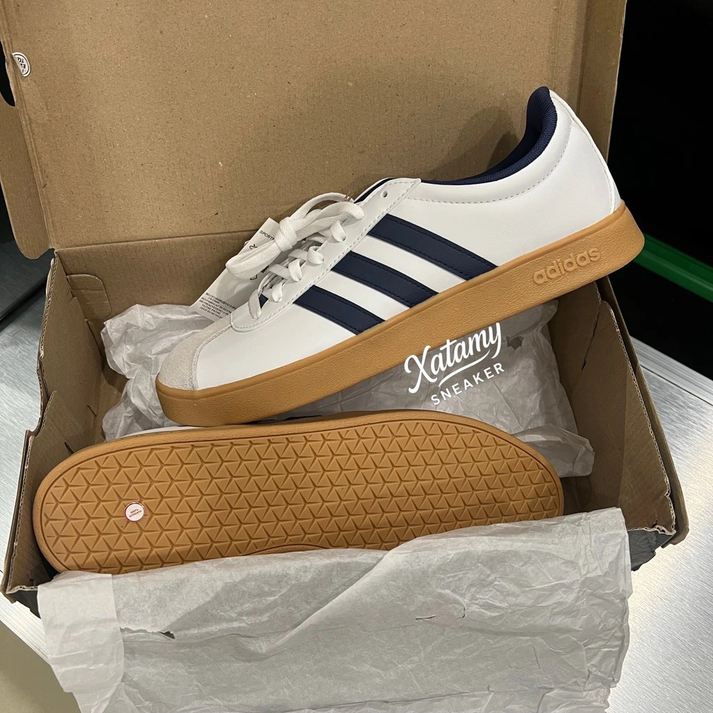 Giày Thể Thao VL COURT Base White Dark Blue (Chính Hãng)