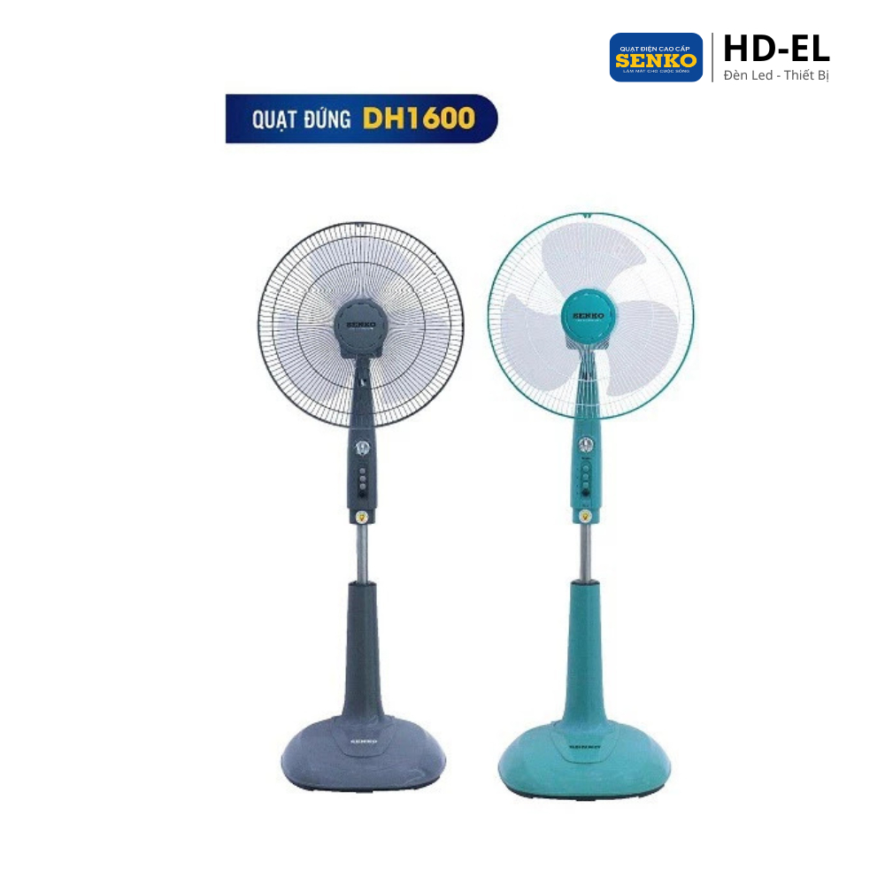 [Hoả Tốc] Quạt Đứng Senko DH1600( Có hẹn giờ) - Công Suất 47W, 3 Tốc Độ Gió - Bảo Hành 24 Tháng
