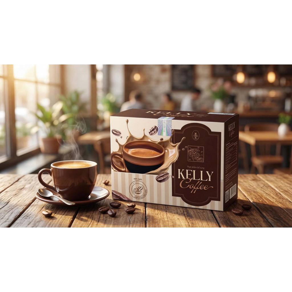 Coffee giảm cân Kelly detox [ 100% chính hãng ] 1 hộp giảm từ 2-3kg