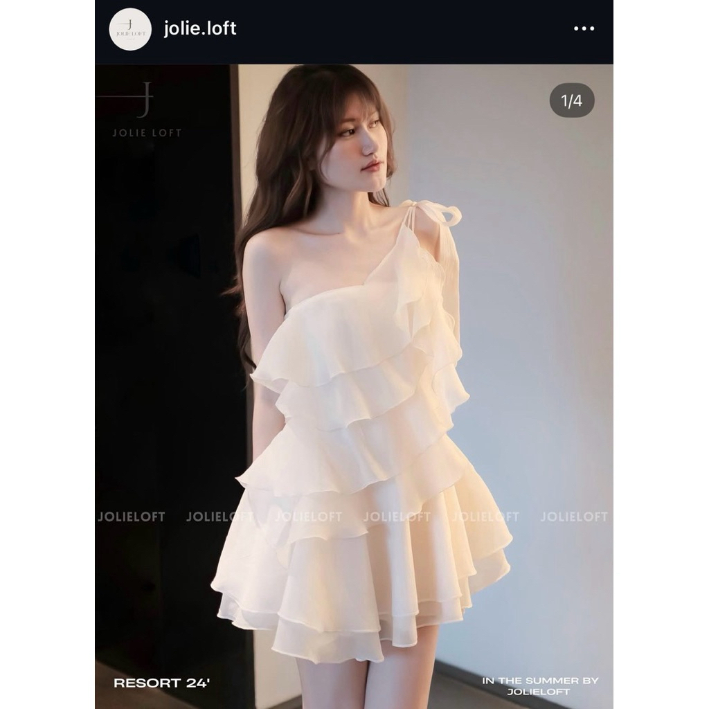 pass đầm trắng của jolie.loft sz S mặc 1 lần