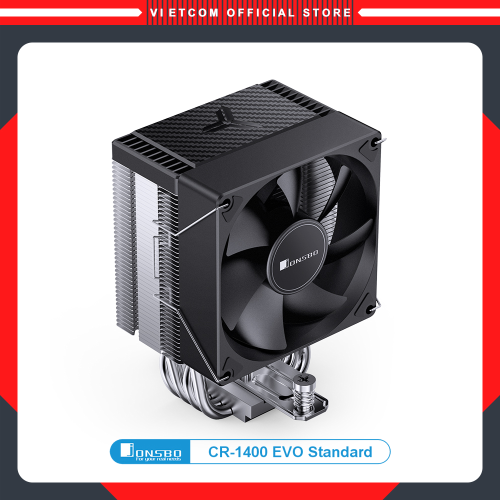 Tản Nhiệt Khí CPU Jonsbo CR1400 EVO Standard - Phiên bản màu đen không led