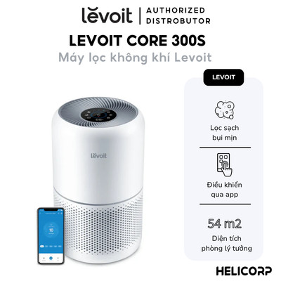 Máy Lọc Không Khí LEVOIT CORE 300S 54m2 - Lõi Lọc Hepa 3 Lớp, Có Led Cảm Biến Chất Lượng Không Khí