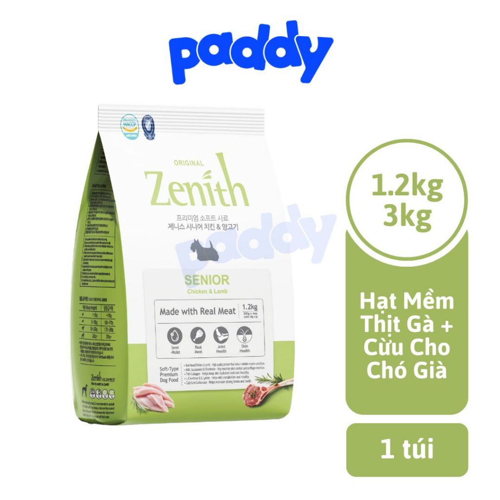 Hạt Mềm Cho Chó Già Zenith Senior