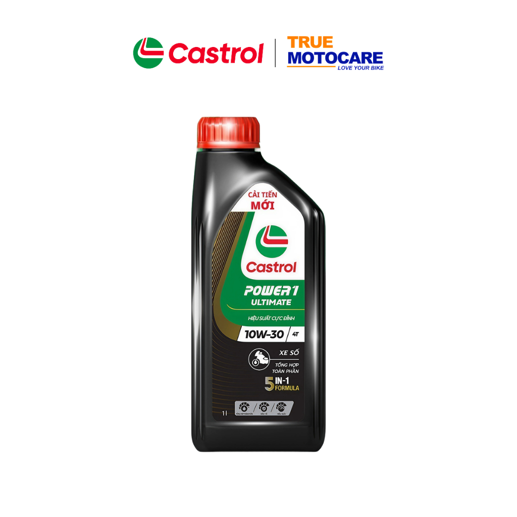 Dầu nhớt xe số Castrol Power 1 Ultimate 4T 10W-30 nhớt tổng hợp toàn phần hiệu suất cao 1L