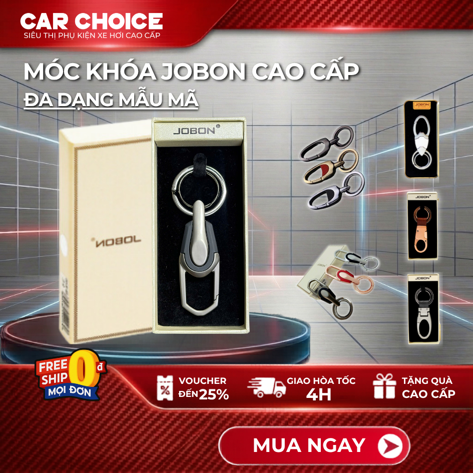 Móc Khóa Ô Tô Cao Cấp Jobon Chính Hãng Đa Dạng Mẫu Mã Móc Chìa Khóa Xe Ô Tô Xe Máy Độ Bền Cao