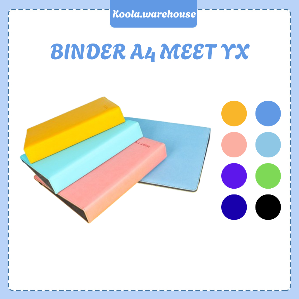 Binder A4 Meet Yx Bìa Da Cứng Cáp Chuẩn A4 27x32cm