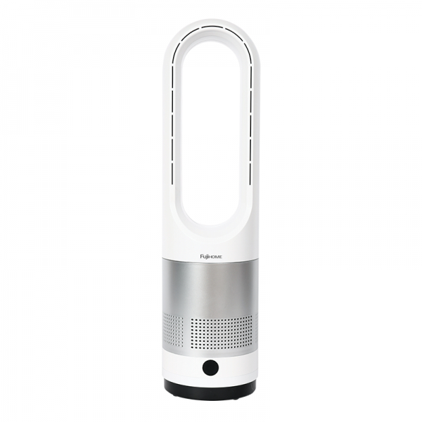 Quạt không cánh mini Lọc không khí khử khuẩn Anion + UV BF18 Fujihome Điều khiển từ xa qua wifi Bảo 