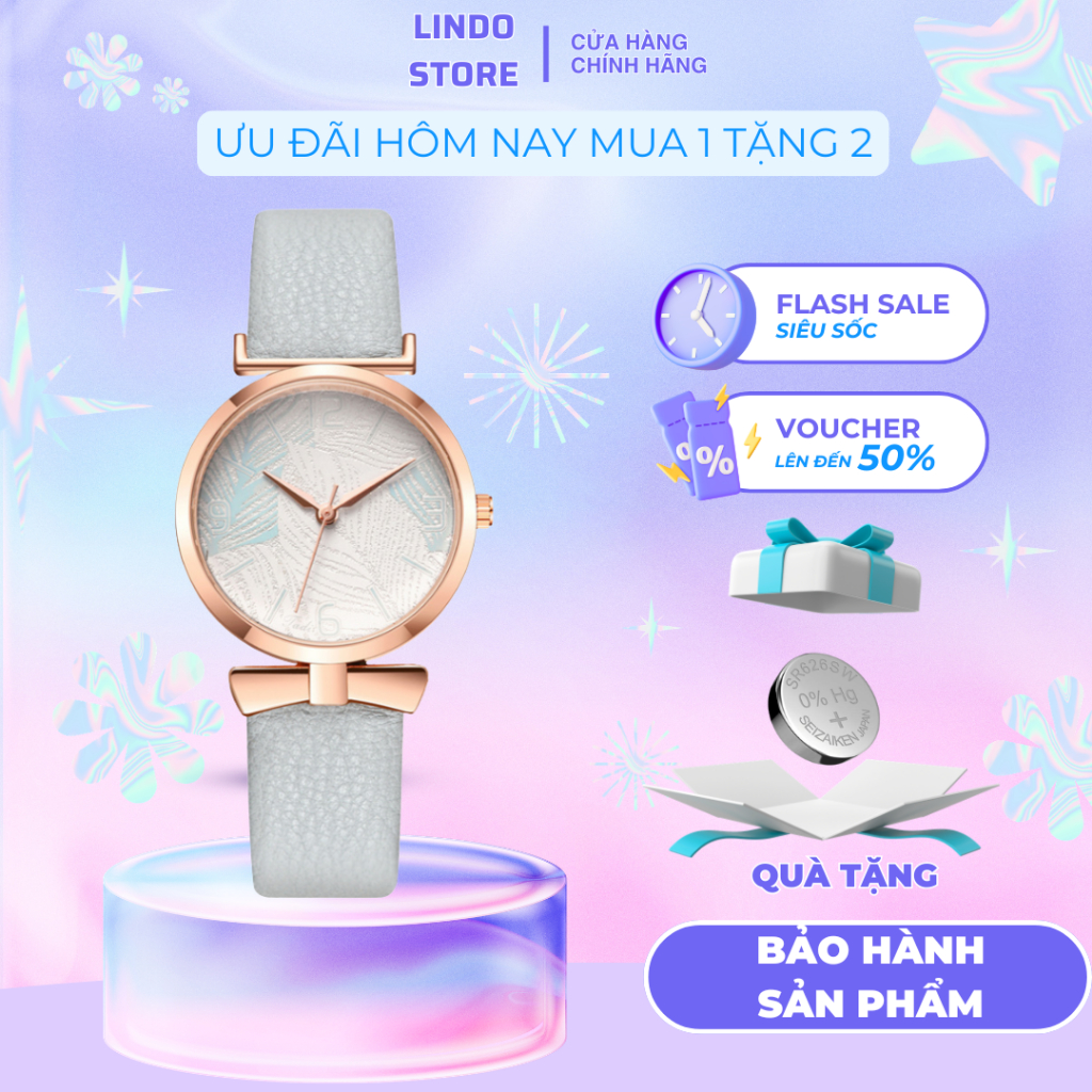 Đồng Hồ Nữ Dây Da Đẹp Thời Trang Chính Hãng Cao Cấp CINLA CL8829 Thiết Kế Sang Trọng, Chống Nước