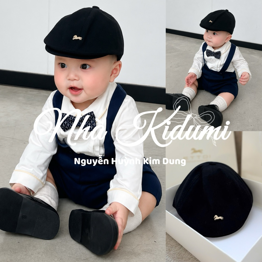 Nón Beret RMK Ettoi cho bé style Hàn Quốc cho bé trai từ 6-24 tháng