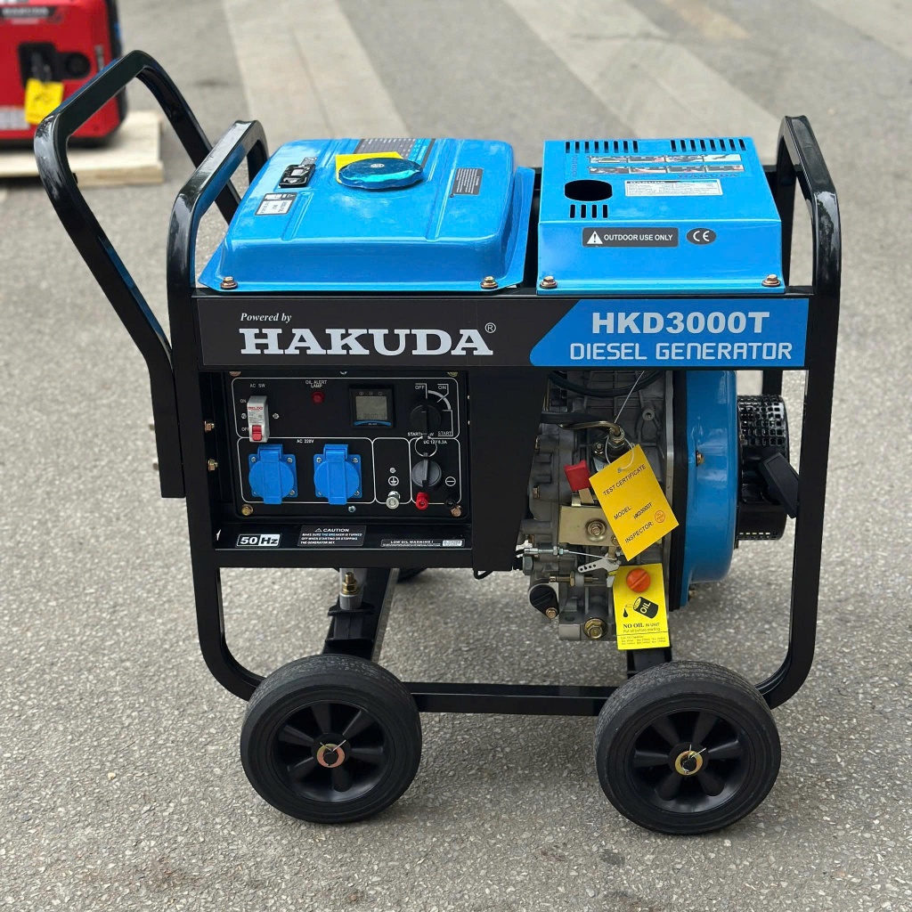 Máy Phát Điện Chạy Dầu Hakuda 3KW HKD3000T